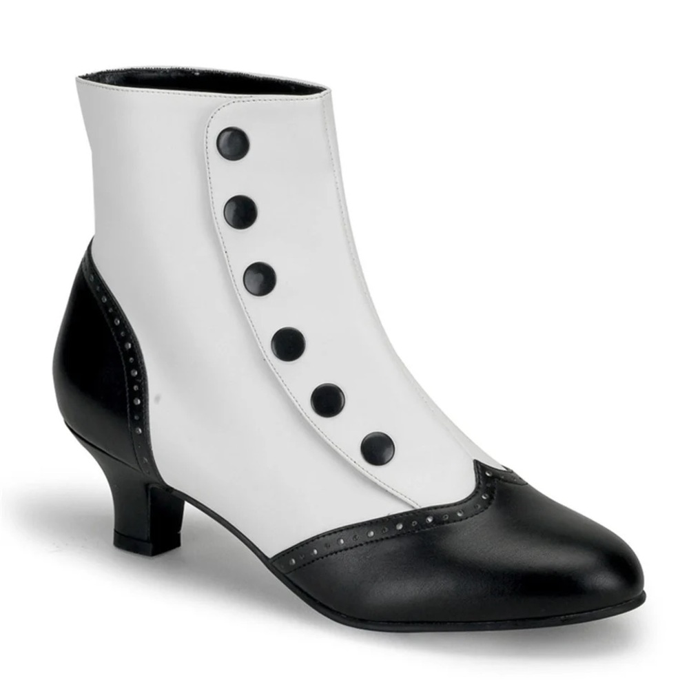 Bordello Flora burlesque spat style Ankle Boots - Victorian style NIB